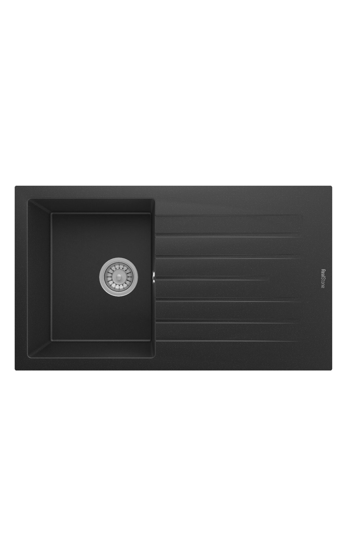REALSTONE SİYAH P04 TROYA 860X500 GRANİT EVİYE