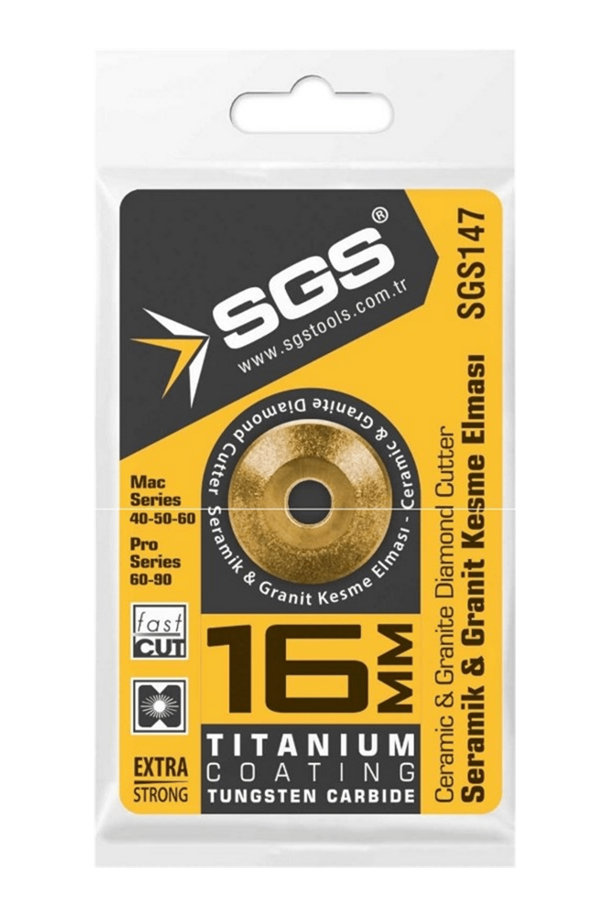SERAMİK & GRANİT KESME ELMASI TİTANYUM 16 MM