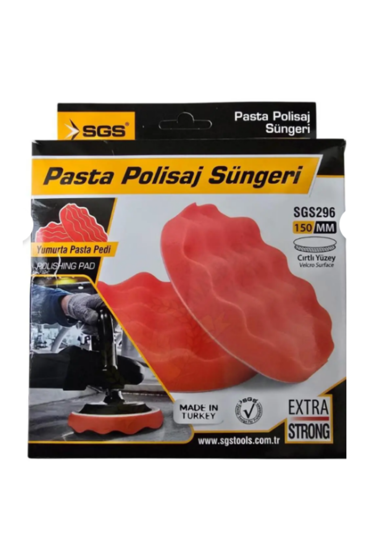 SGS CIRTLI YUMURTA PASTA POLİSAJ SÜNGERİ (150 MM)