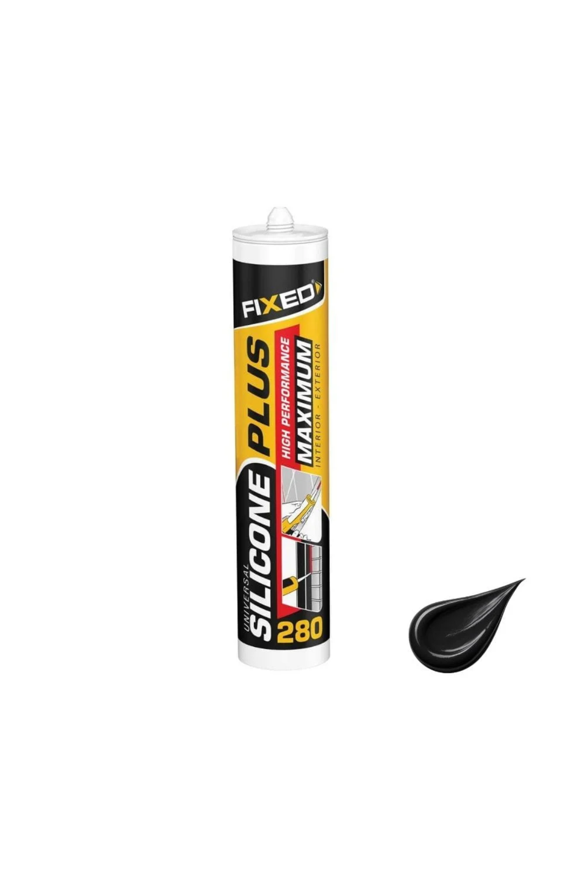 SGS FİXED GENEL AMAÇLI SİYAH SİLİKON (280 GR)