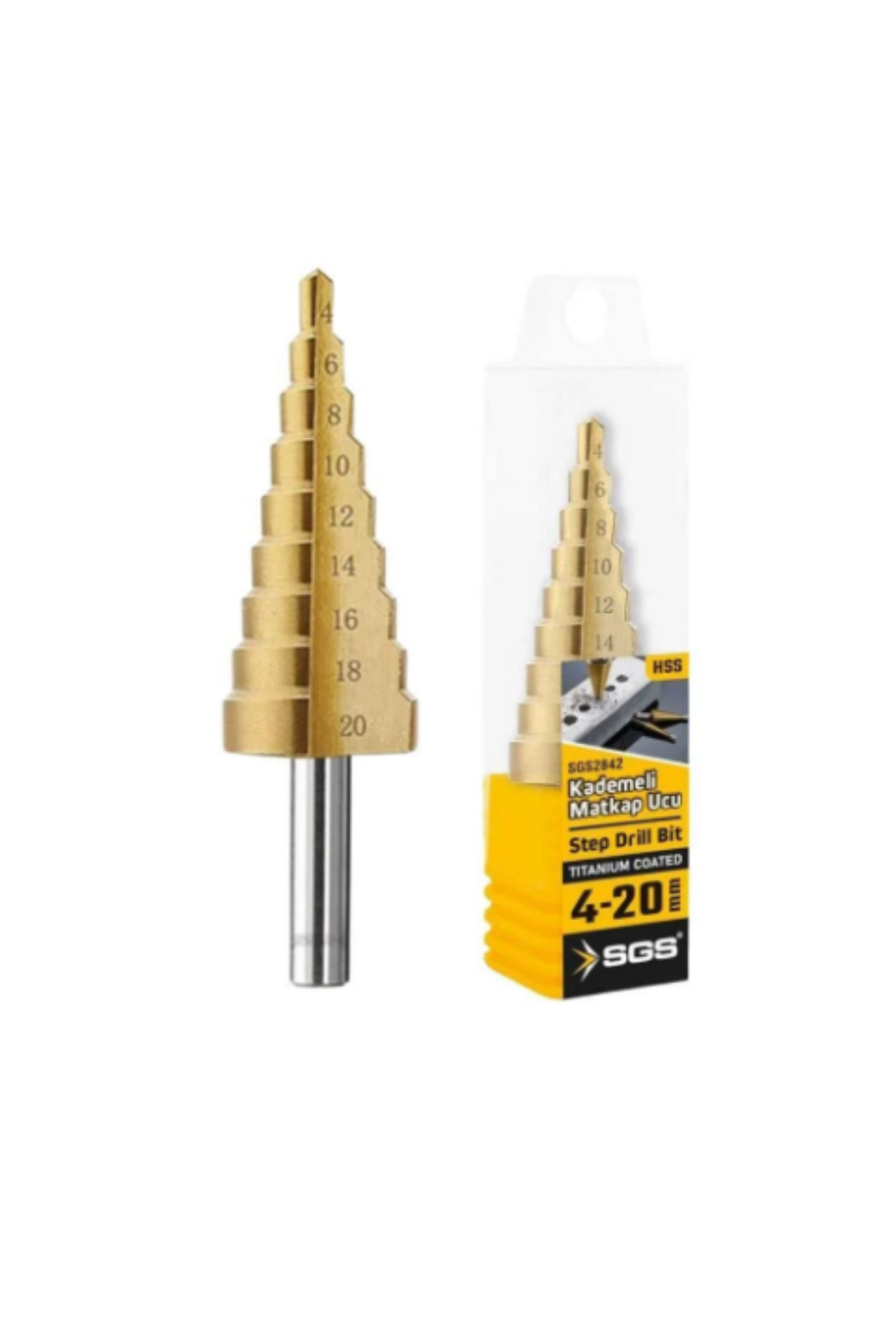 SGS HSS KADEMELİ MATKAP UCU (4-20 MM)