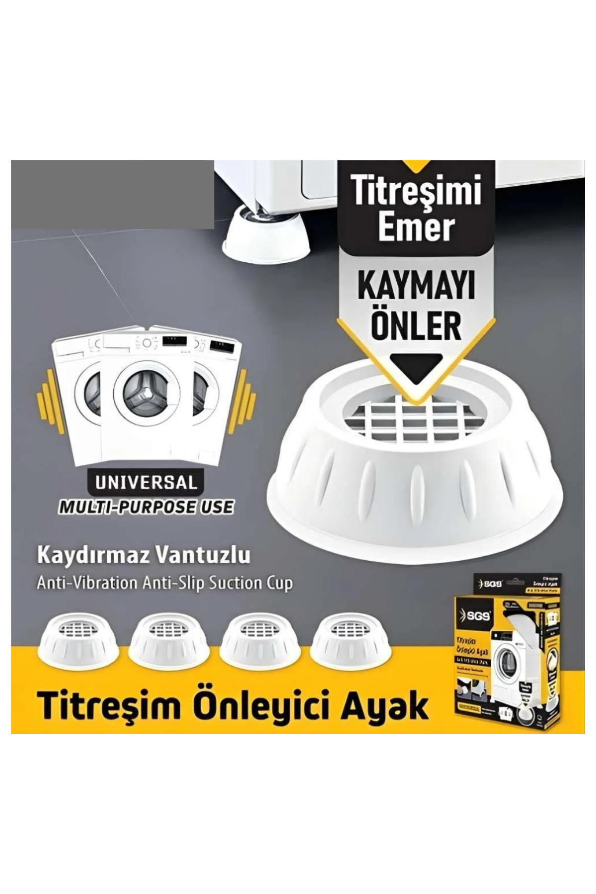 SGS TİTREŞİM ÖNLEYİCİ AYAK SETİ