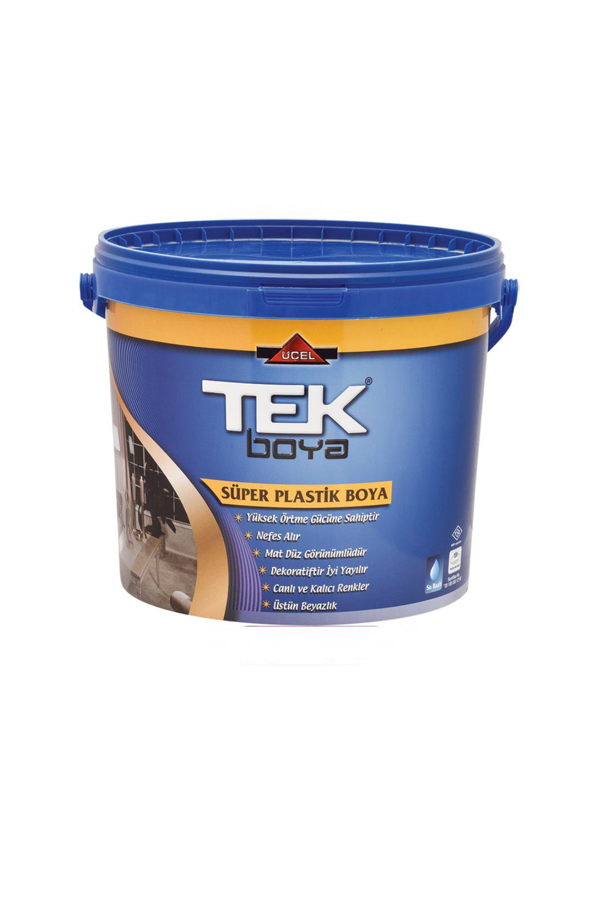 TEK SÜPER SİYAH PLASTİK BOYA 2.5 LT