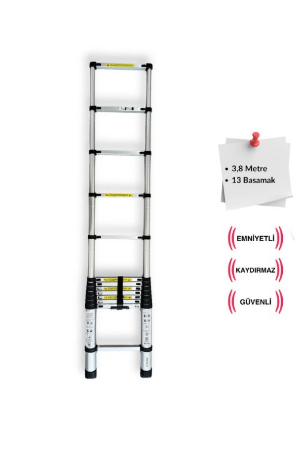 TELESKOPİK MERDİVEN (3.80 METRE)