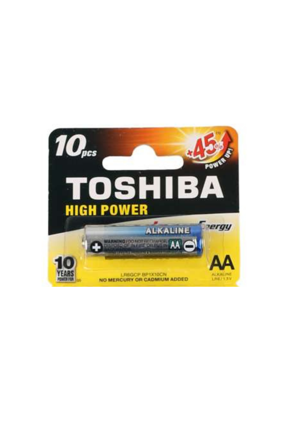 TOSHİBA ALKALİNLİ KALEM PİL AA (LR6/1.5 V)