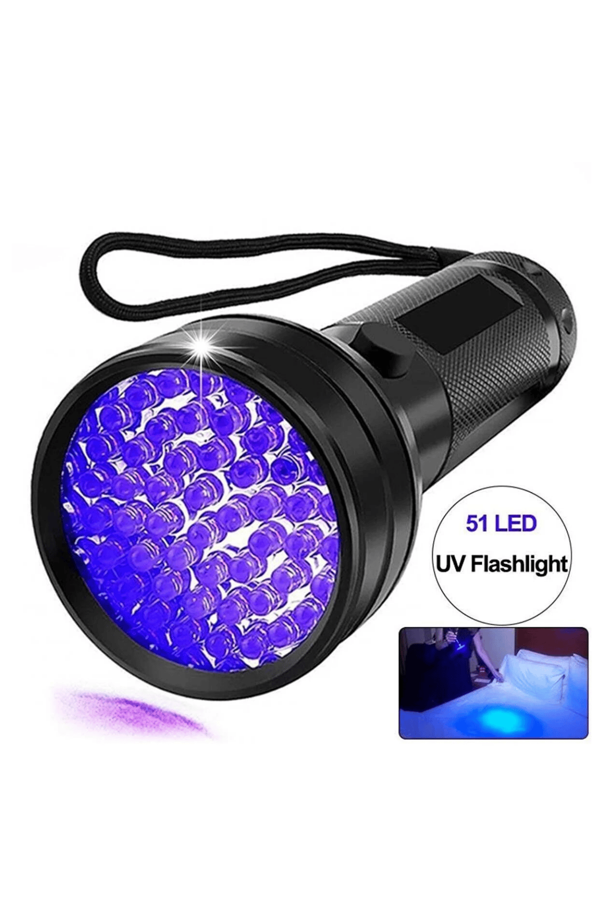 UV LED EL FENERİ 10 W