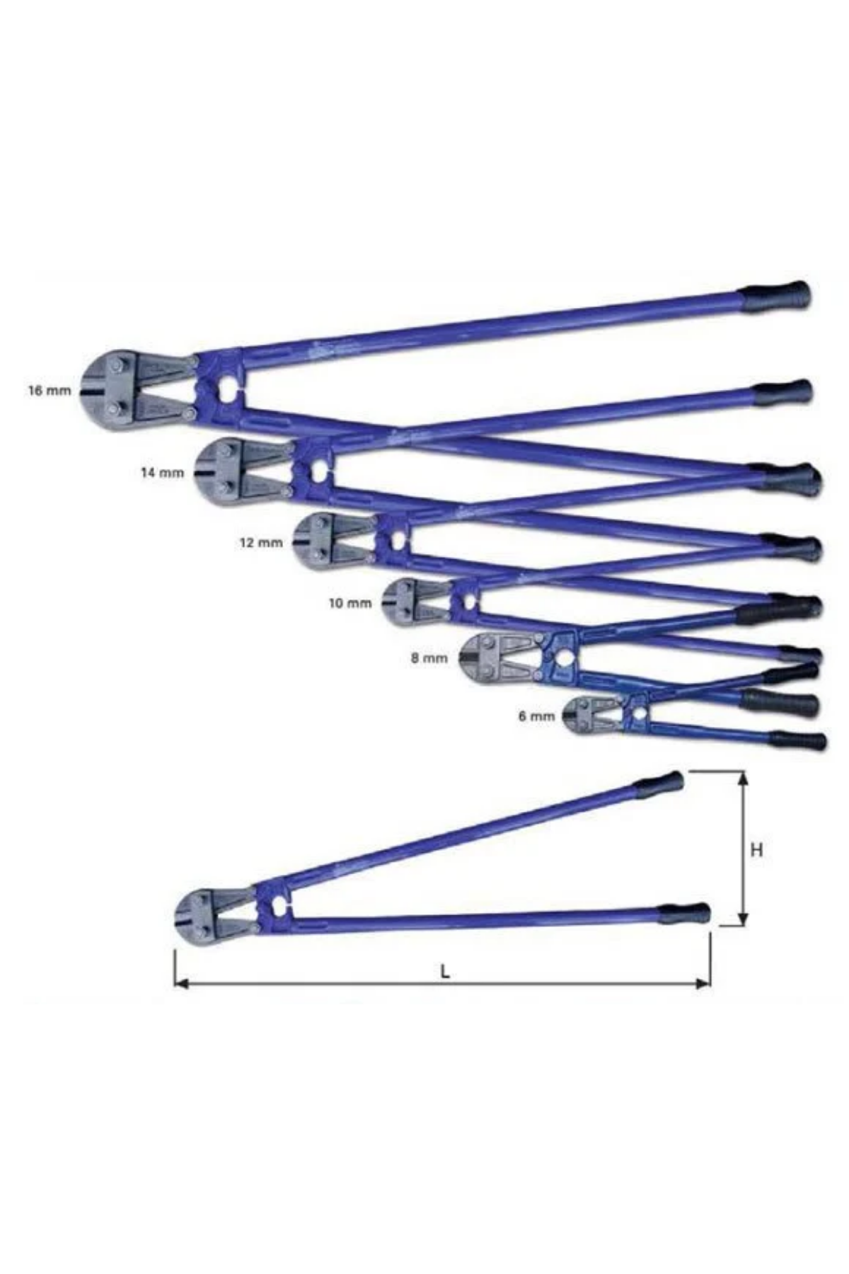YAKAR  KOLLU DEMİR KESME MAKAS 6 MM