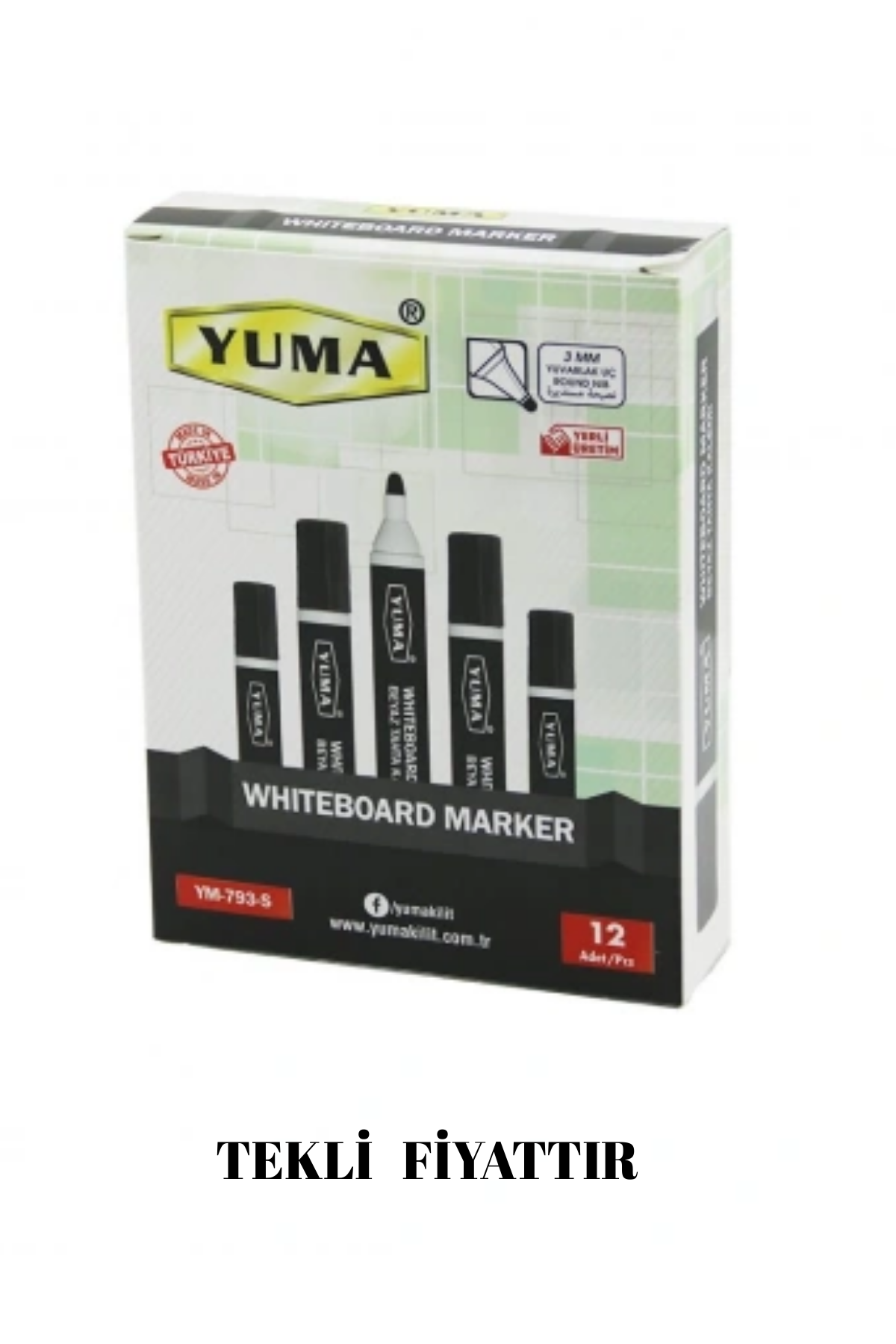 YUMA SİYAH UÇ TAHTA KALEMİ YM-793-S