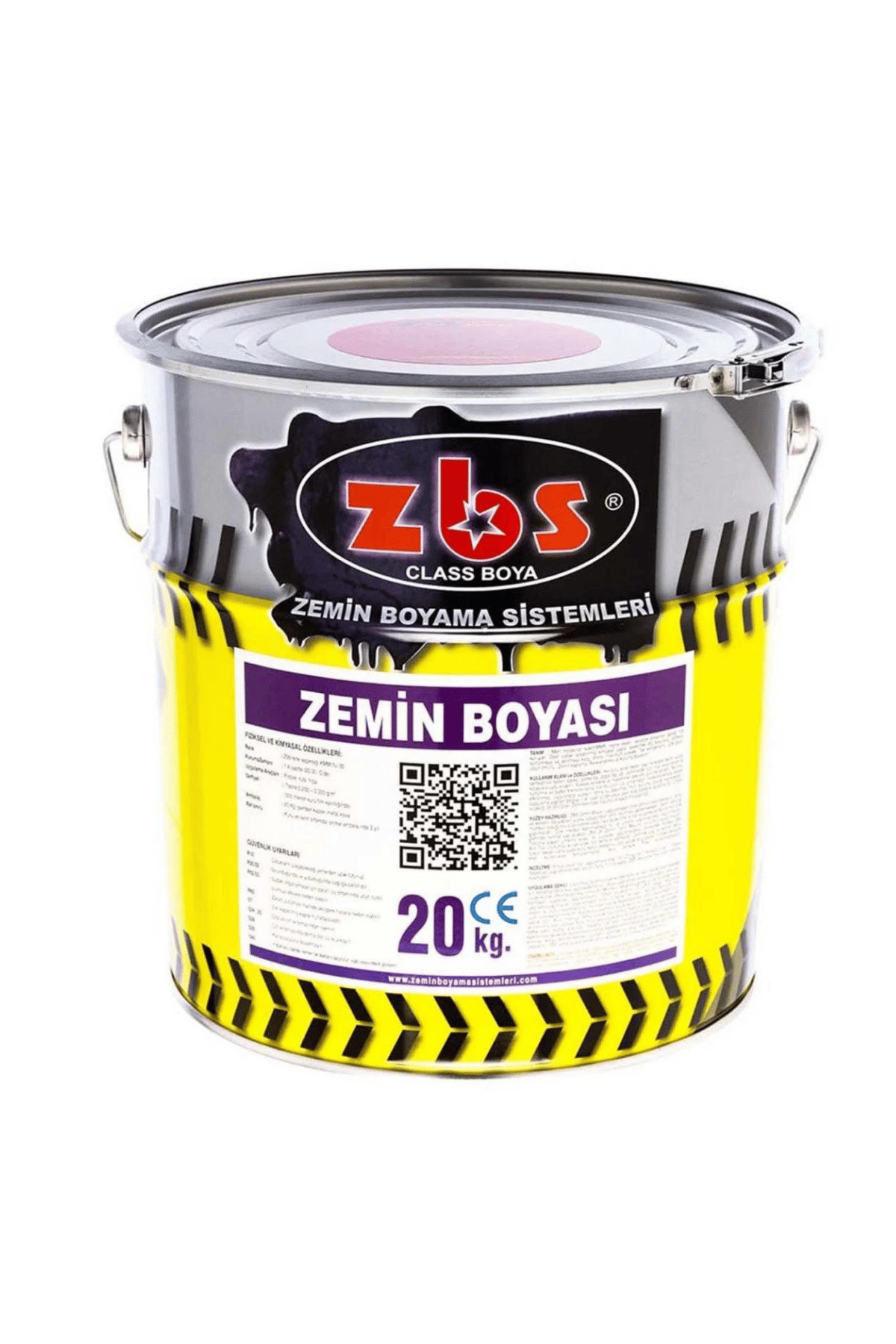 ZBS TEK KOMPENANTLI EXTRA ZEMİN BOYASI RAL 9003 20 KG