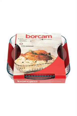 159166 KARE TEPSİ BORCAM SET