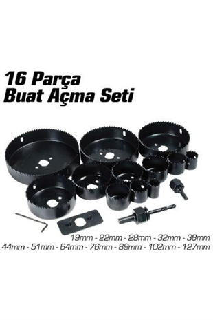 16 PARÇA BUAT AÇMA SETİ
