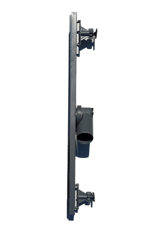 50 CM TEK PARÇA ETEKSİZ PLASTİK GÖVDE,PASLANMAZ IZGARA YANDAN Q50