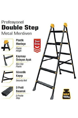 5+5 BASAMAKLI METAL MERDİVEN (DOUBLESTEP)