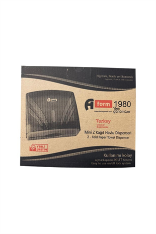 A FROM MİNİ Z KAĞIT HAVLU DİSPENSERİ GRİ 245X95X210