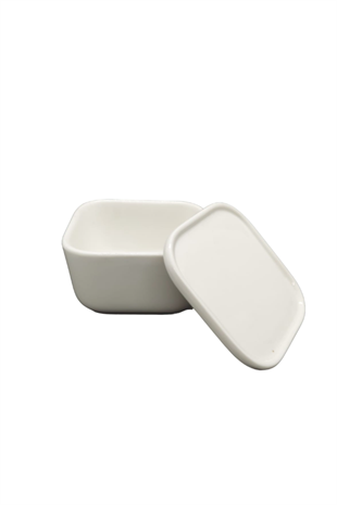 ACAR BİANCO PORSELEN KAPAKLI KASE 9X9X5 CM.