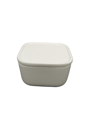 ACAR BİANCO PORSELEN KAPAKLI KASE 9X9X5 CM.