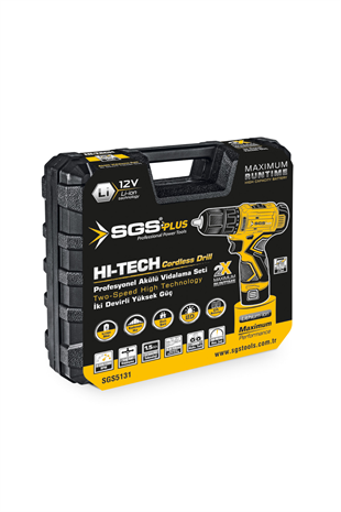 SGS AKÜLÜ VİDALAMA SETİ 12 VOLT (1,5 AH)