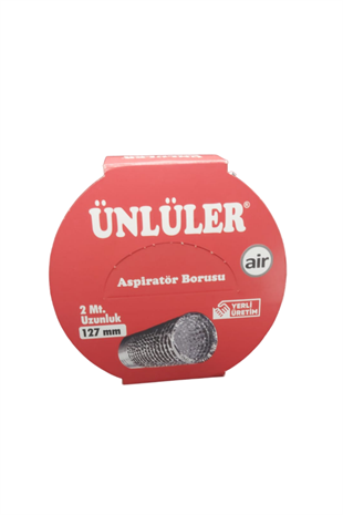 ÜNLÜLER ALÜMİNYUM ASPİRATÖR BORUSU 2 MT