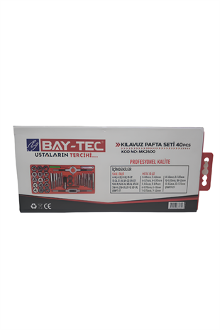 BAY-TEC KILAVUZ PAFTA SETİ 40lı Parça