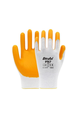 BEYBİ ELDİVEN NİTRİL BEYAZ SARI  PN-7 NO:9 L