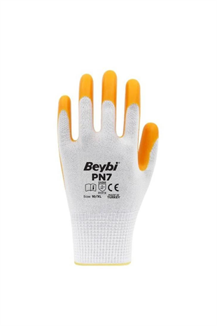 BEYBİ ELDİVEN NİTRİL BEYAZ SARI PN-7 NO:10 XL
