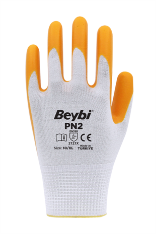 BEYBİ SARI-BEYAZ NİTRİL ELDİVEN PN-2 NO:9