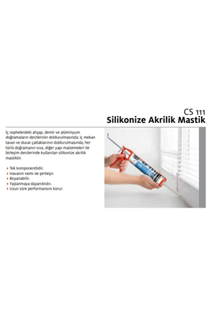 CERESIT CS 111 AKRİLİK MASTİK BEYAZ 240 ML