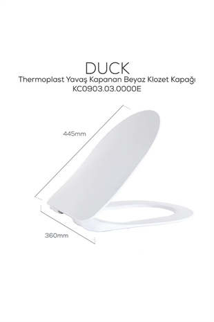 CREAVİT TERRA DUCK THERMOPLAST KLOZET KAPAĞI