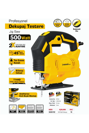 DEKUPAJ TESTERE 500 WAATT