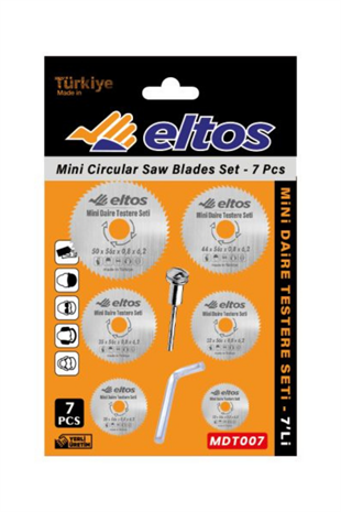 ELTOS MİNİ DAİRE TESTERE SETİ - 7 PARÇA