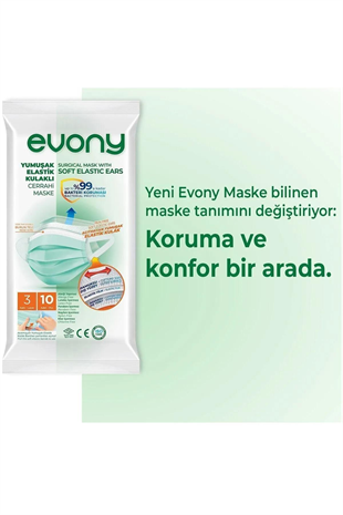 EVONY MASKE 1 PKT=10 ADET
