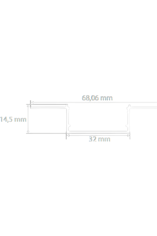 GLOBAL TRİMLES ALÇIPAN LED PROFİLİ (EN=32 MM)