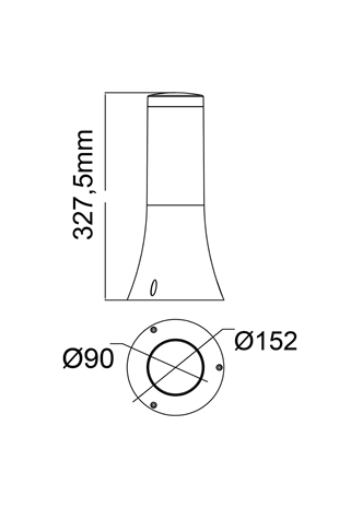 HOROZ (ORKİDE-1) 40 W SİYAH PLASTİK BAHÇE AYDINLATMALARI