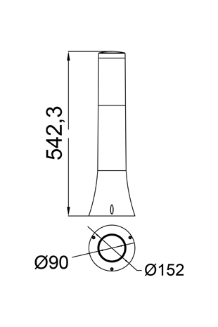 HOROZ (ORKİDE-2) 40 W SİYAH PLASTİK BAHÇE AYDINLATMALARI
