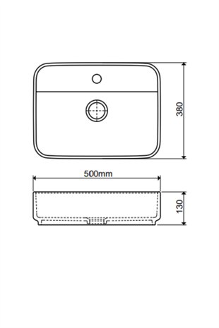 İDEA MODE 50 CM TEZGAH ÜSTÜ LAVABO