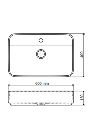 İDEA MODE 60 CM TEZGAH ÜSTÜ LAVABO