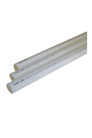 KALDE 25 MM PP FİBERLİ BORU Q25/PN 20 BEYAZ BOY/4M