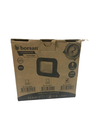 LED ECO PROJEKTÖR 20W (6500K) (BORS)