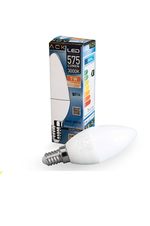 LED MUM AMPUL 7 W 3000K 575 LUMEN E14