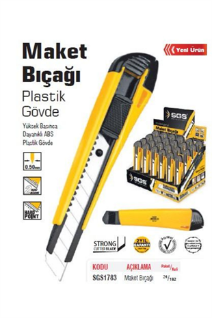 MAKET BIÇAĞI (PLASTİK GÖVDE)
