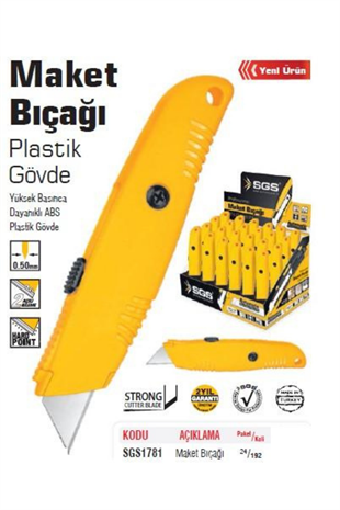 MAKET BIÇAĞI (PLASTİK GÖVDE)