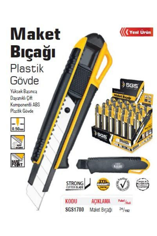 MAKET BIÇAĞI (PLASTİK GÖVDE) (KLASİK TİP)