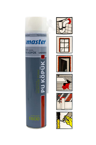 MASTER POLİÜRETAN KÖPÜK PİPETLİ E600 600 GR