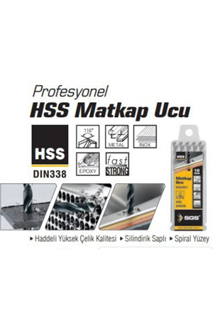 MATKAP UCU HSS 5,0 MM DIN338