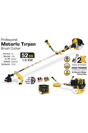 MOTORLU TIRPAN 52 CC 1.6 KW
