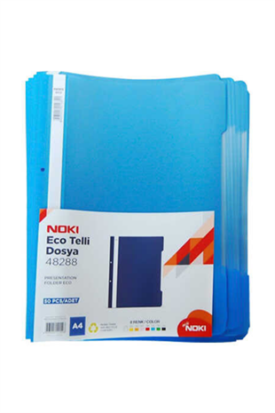 NOKİ TELLİ DOSYA ECO MAVİ PK 50