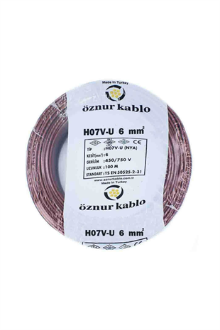 NYA KABLO 6 MM2 KAHVE