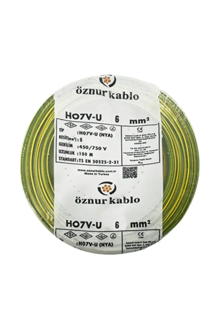 NYA KABLO 6 MM2 SARI-YEŞİL
