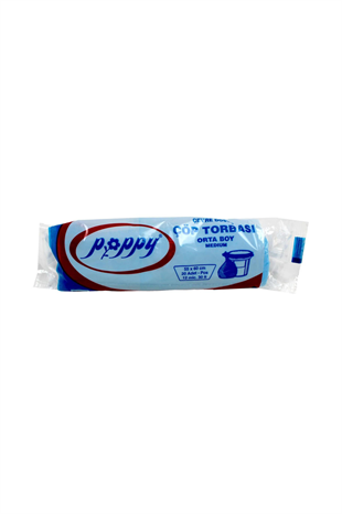 POPPY ÇÖP TORBASI 055*060 ORTA MAVİ 50 PK/KL