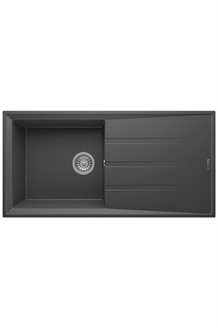 REALSTONE ANTRASİT P12 EFES 100 1000X500 DAMLALIKLI GRANİT EVİYE